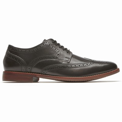 Rockport Style Purpose Wingtip Oxfords Schuhe Herren Schwarz BXG-360192